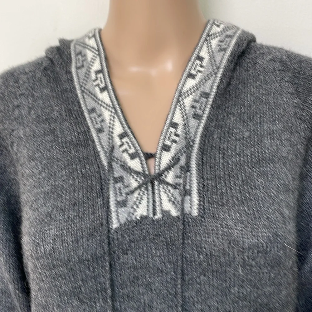 100% Alpaca sweater Peruvian style - Picture 3 of 6